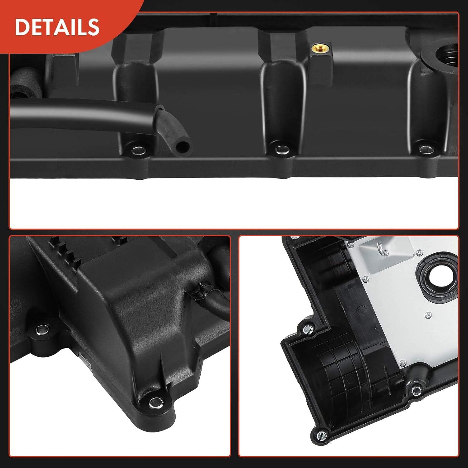 A-Premium Engine Valve Cover, with Gasket, Compatible with Hyundai Elantra 2003-2004, Tiburon 2003-2004, L4 2.0L DOHC, Replace # 2241023762