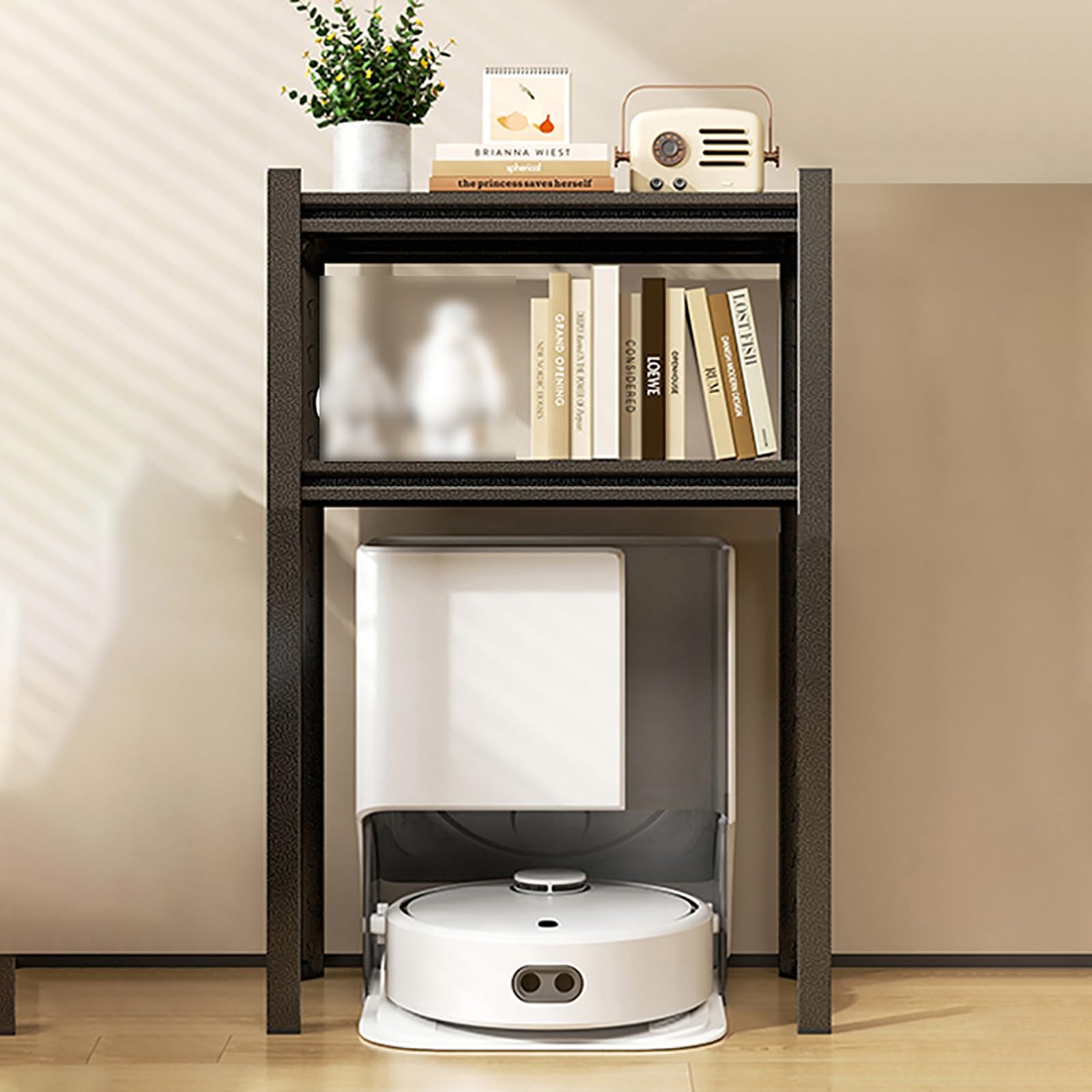 Soporte del vacío del robot ajustable con almacenamiento oculto en mesa de metal