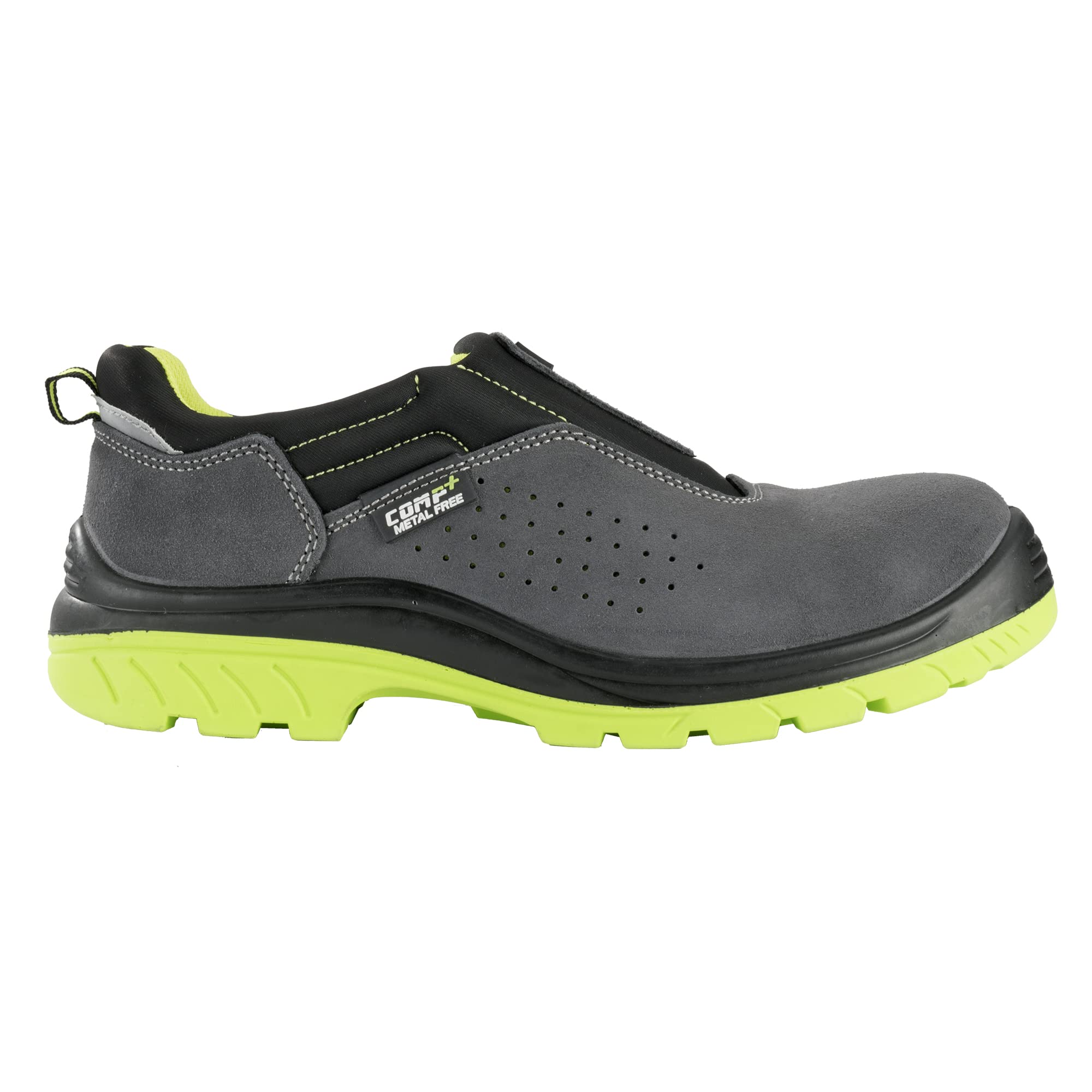 Bellota Zapato de Seguridad Comp+ Easy S1P / 7231242S1P, Incendios Hombre, Gris,Verde,Negro, 42 EU Ancho