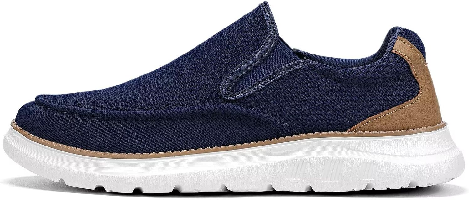 Mens Casual Loafers Slip-on Boat Mesh Walking Shoes Business Oxfords Sneakers Work Comfortable Lightweight Soft Sole - Image 3