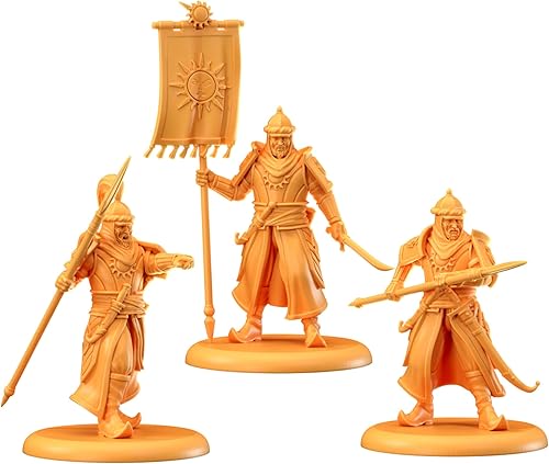 Miniatura 3 de CMON Una canción de hielo y fuego juego de miniaturas de mesa Martell Spearmen Unit Box – Elite Defenders of Sunspear, juego de estrategia para