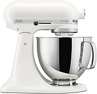 Vista 5 de KitchenAid KSM150PSAC Artisan Series - Batidora de pie con capacidad de 5 cuartos o 4.7 litros, incluye escudo vertedor Azul hielo