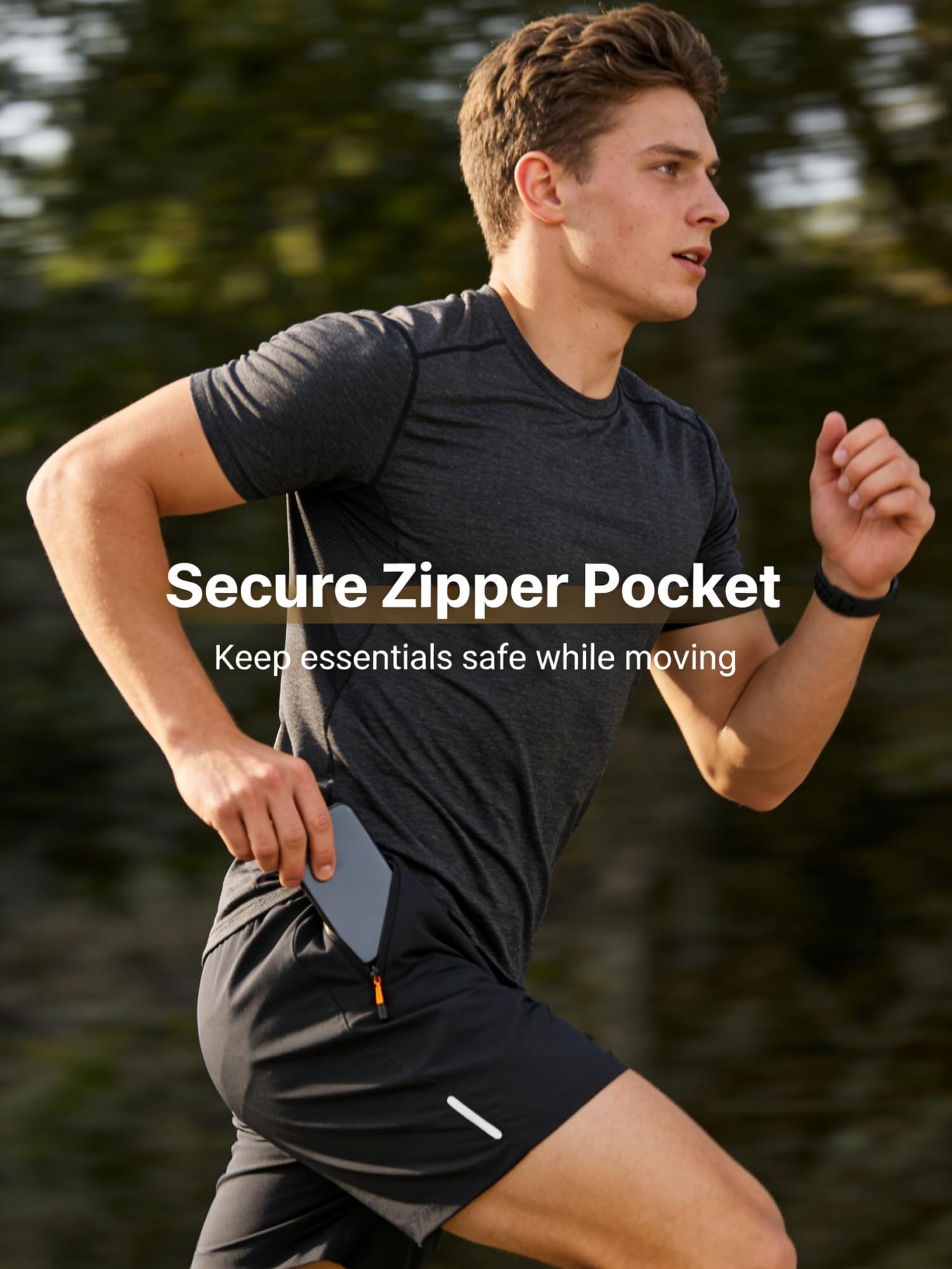 Pantalones cortos de verano de secado rápido para hombre, pantalones cortos deportivos ligeros y transpirables de 5 pulgadas con cintura elástica, pantalones cortos casuales para playa, correr — view 6