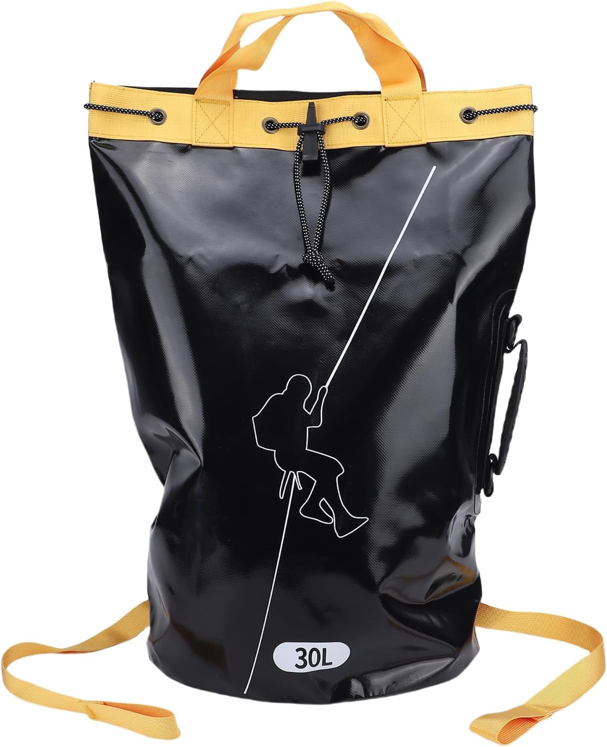 Rock Climbing Rope Storage Bag, Outdoor Rock and Tree Climbing Exploration Equipment Storage Backpack PVC for Professional Rescue Waterfall Descent (30L)