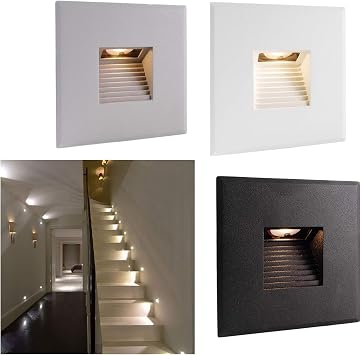 led inbouwspot 2 2 w vierkant binnenverlichting trap ip20 amazon nl klussen gereedschap