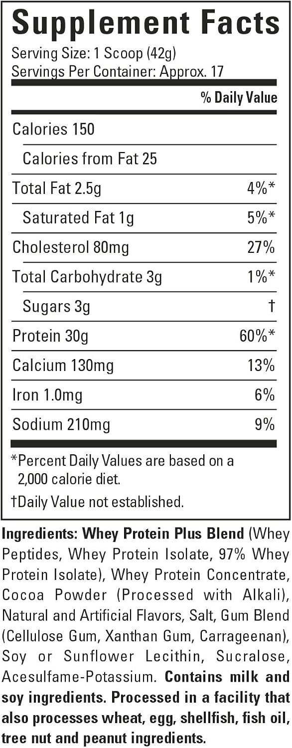 Six Star Whey Isolate Plus Protein Powder, 100% Whey Protein Isolate, Decadent Chocolate, 1.5 Pounds