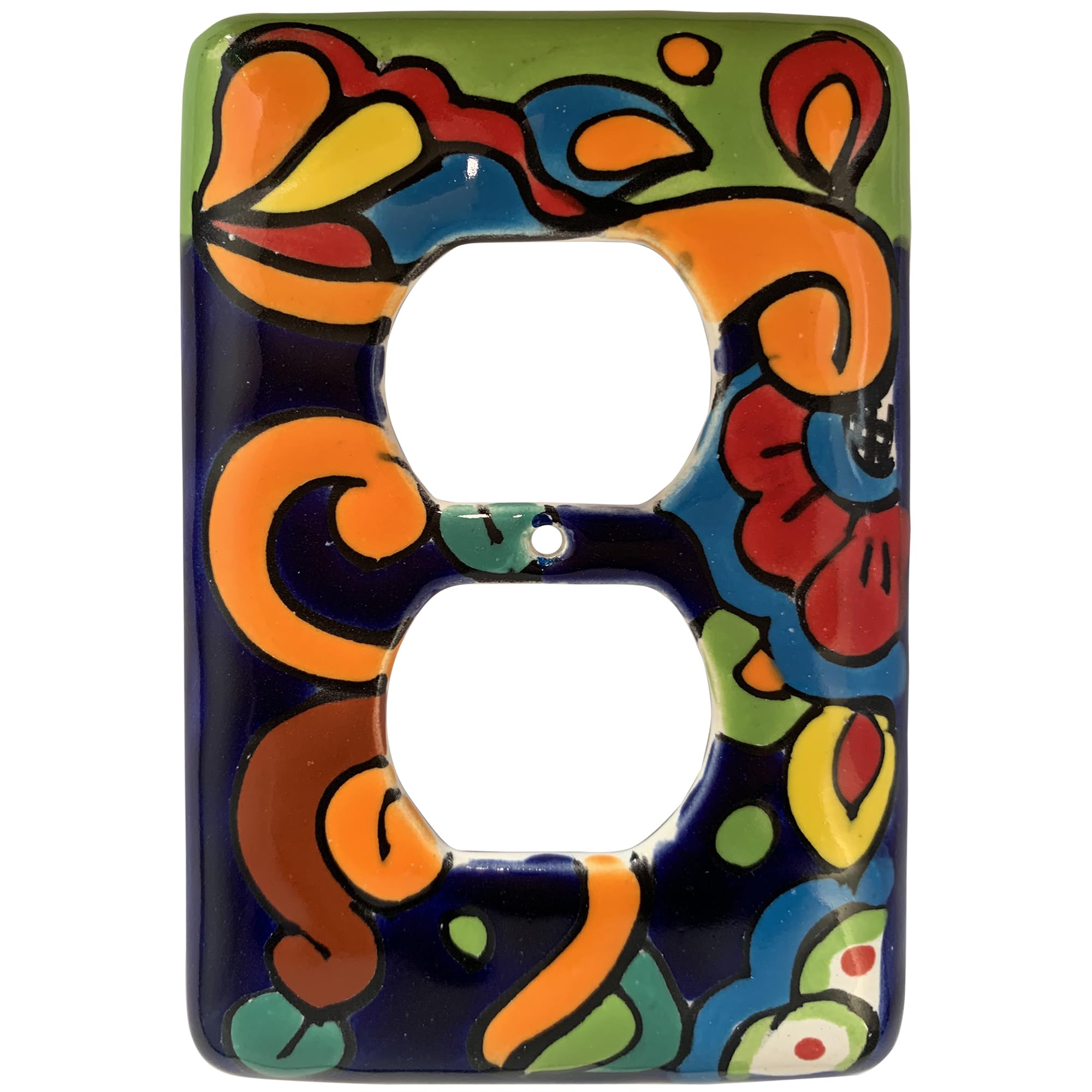 Rainbow Talavera Outlet Switch Plate