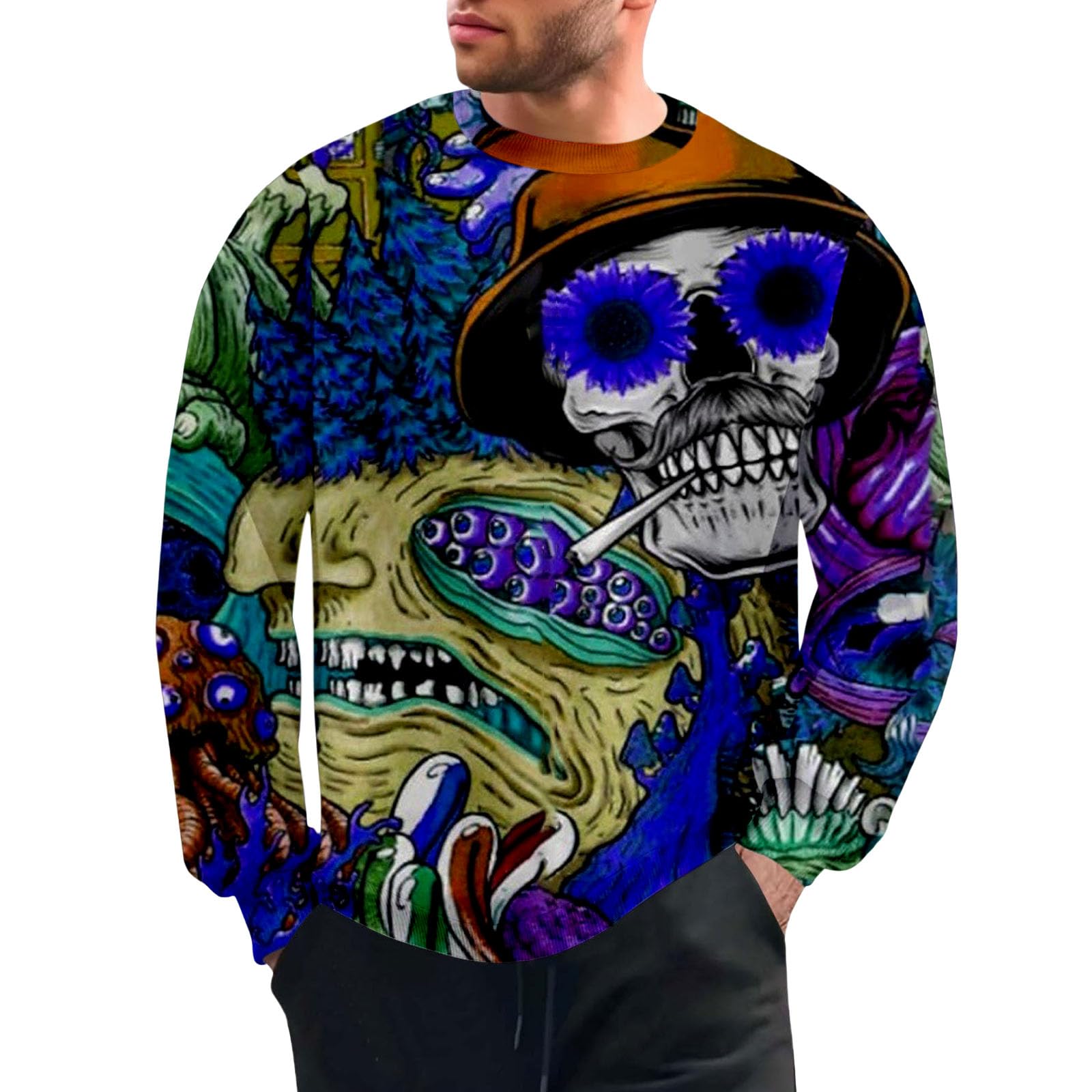 Chaqueta Verano Hombre Camiseta Informal De Manga Larga con Cuello, Holgada Y Moderna, Color Liso, para Sudadera Granate Mangas El Sol Ropa Anti Calor Gym Pijama Parejas Men's Clothing
