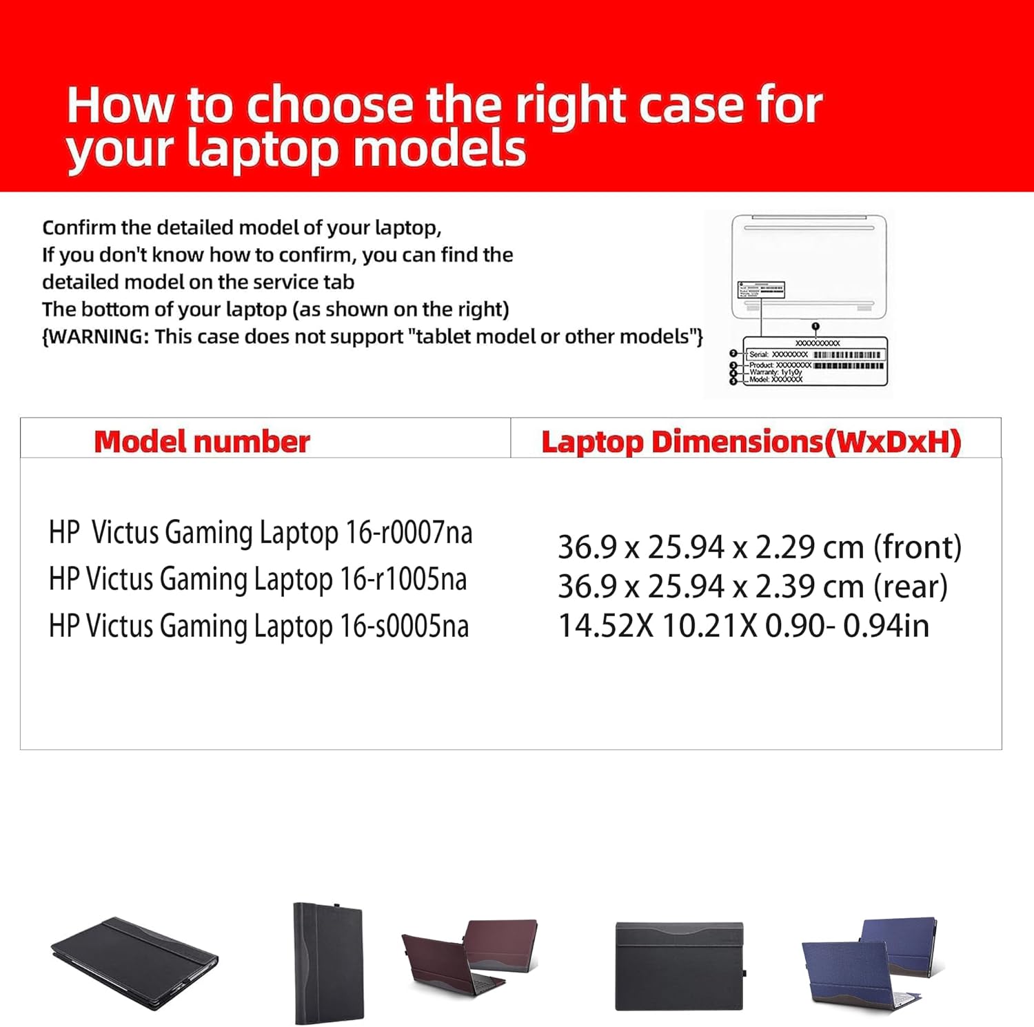 Laptop Case for HP Victus Gaming Laptop 16-r0007na |16-r1005na| 16-s0005na All Inclusive Drop Case 15.6" PU Leather Inside Pocket Cover (Gray)