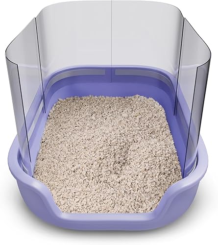 Protectores de orina para caja de arena para gatos (4 piezas) Cubierta de caja de arena de 15 x 11.5 pulgadas Escudos para orina de gato y