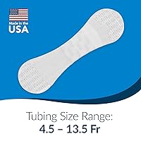 Vista 31 de TIDI 3300M-10PK Grip-Lok - Dispositivo de seguridad mediana, paquete de 10, dispositivo de estabilización de catéter, blanco, diseño de perfil bajo