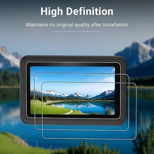 Miniatura 4 de CYNOVA Osmo Action 6 - Protector de pantalla para DJI Osmo Action 6, protector de pantalla de vidrio templado ultra transparente con 1 funda de