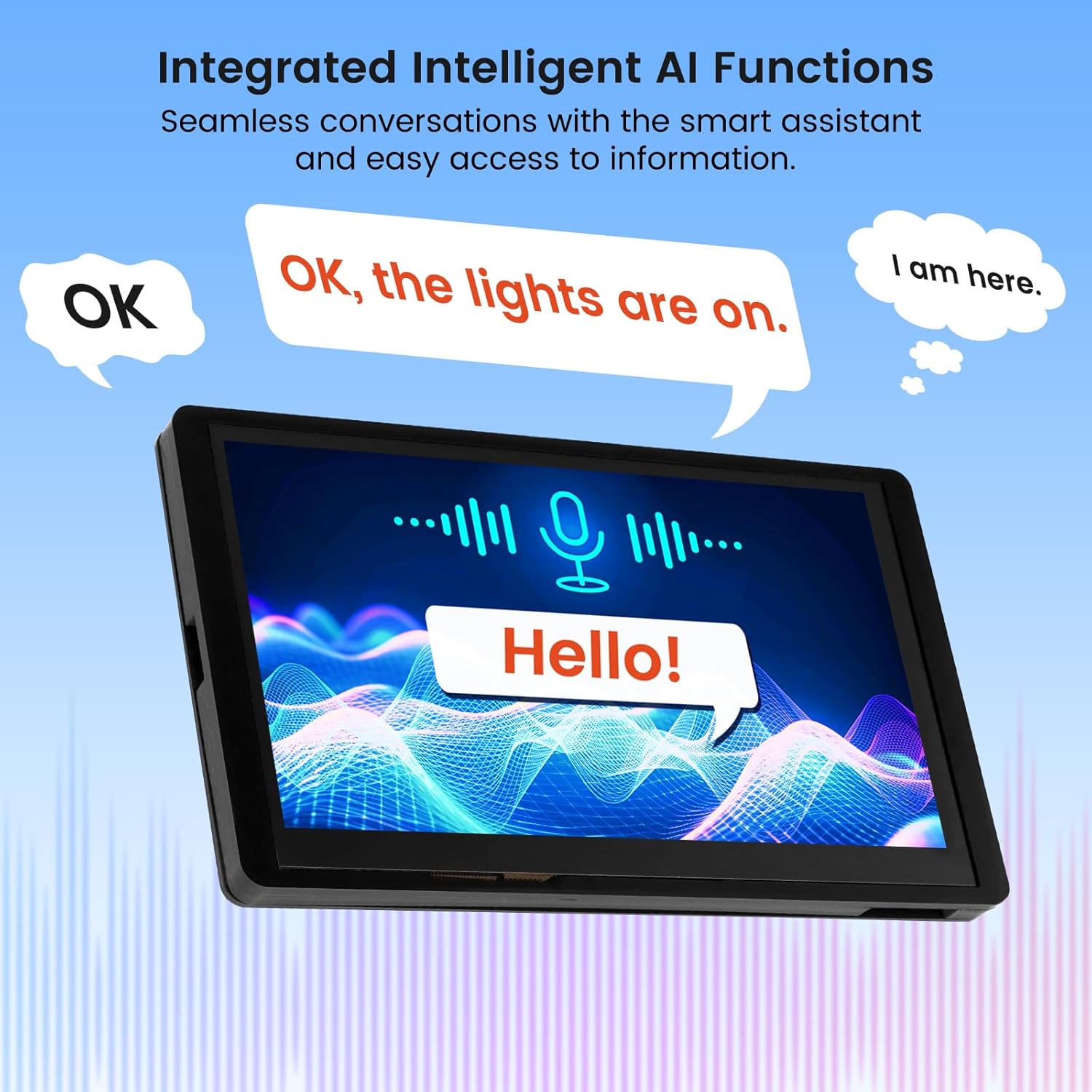 ELECROW ESP32 Display 800×480, 7" HMI Advanced ESP32 IPS Touch Screen with Acrylic Case, Support AI Speech Interaction, 32-Bit LX7 Dual-Core Processor, Up to 240MHz, Compatible with Arduino, ESP-IDF