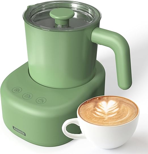 Milk Frother, Milk Frother and Steamer, Detachable Electric Milk Frother with Touch