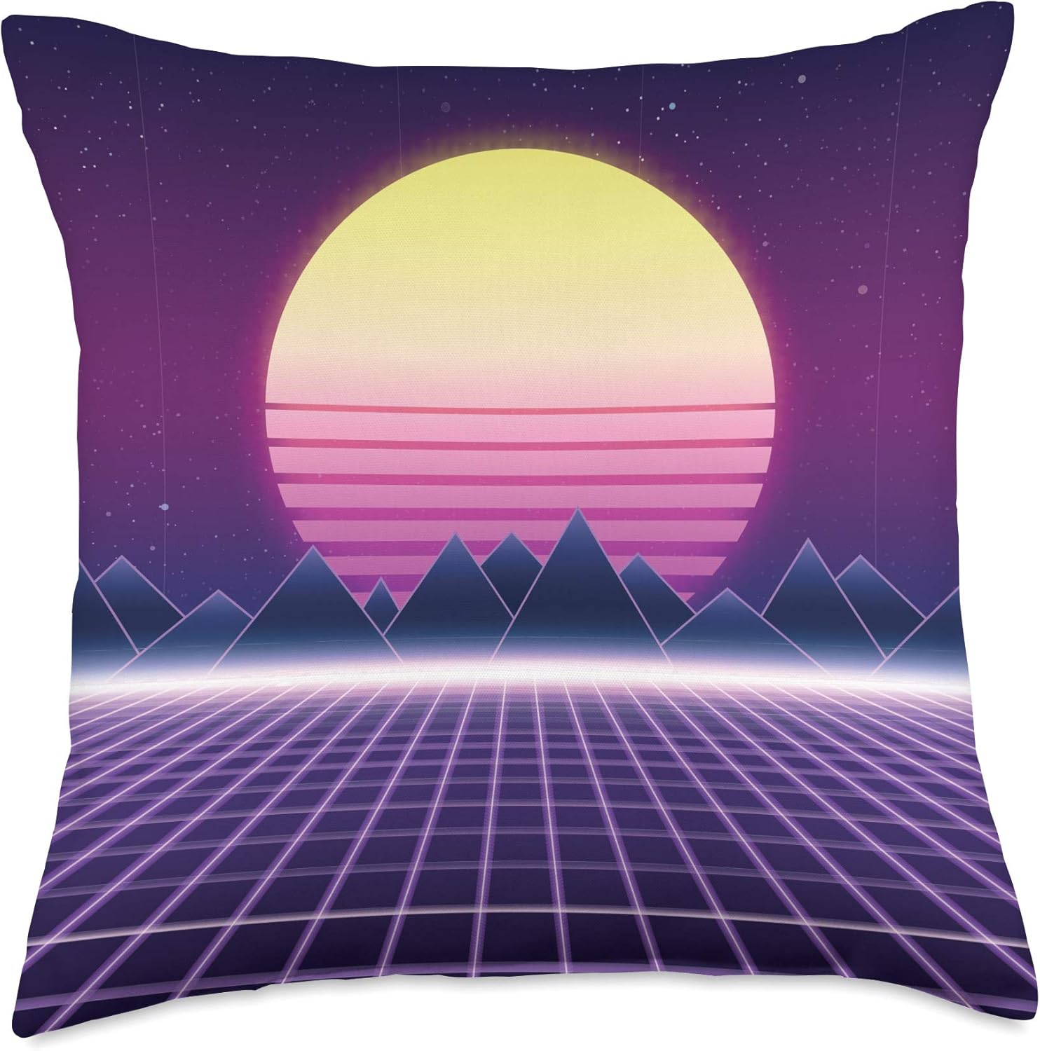 Retro 80s Synthwave Retrowave Gift Teen Girls Women Sofa Throw Pillow