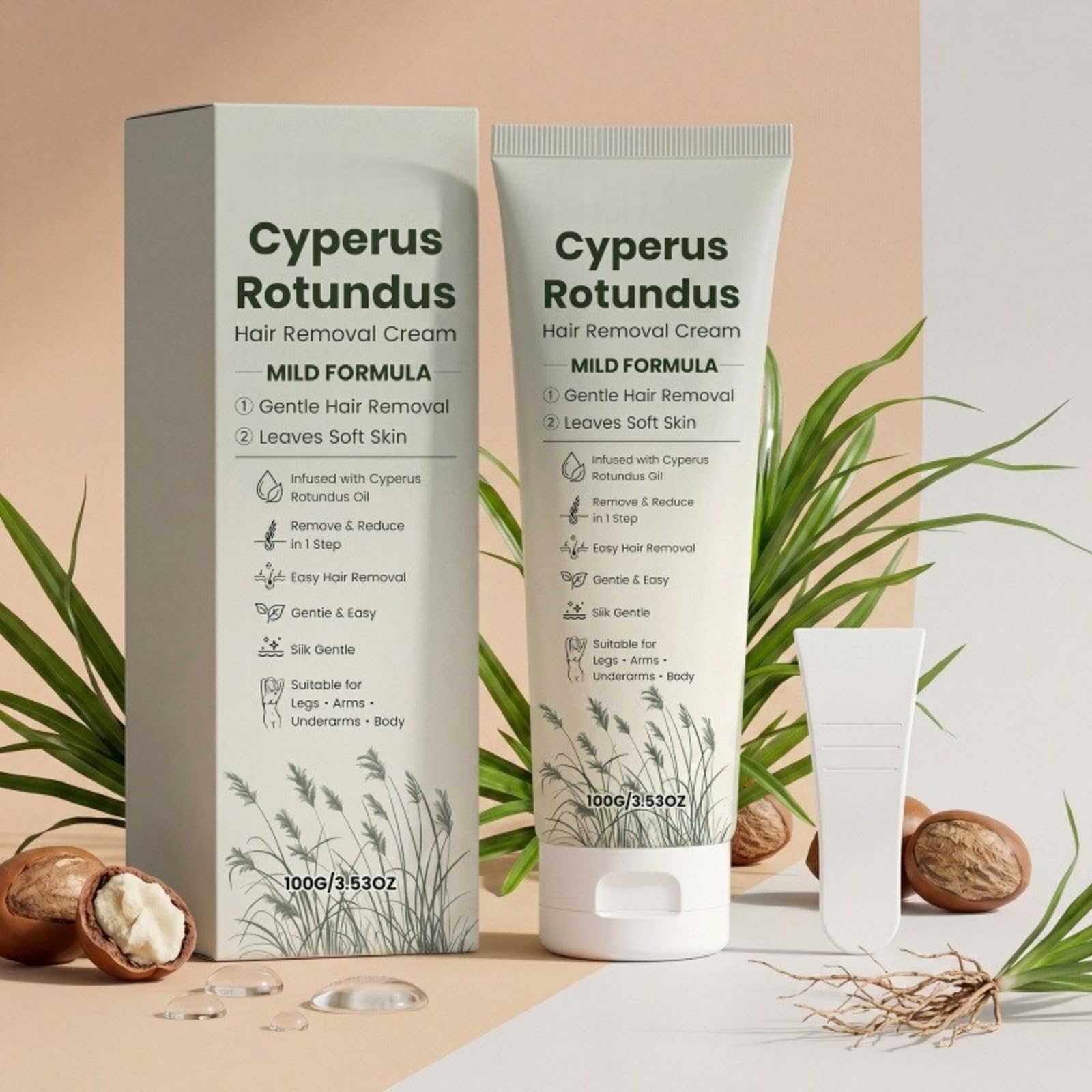 Générique Crema depilatoria intima 100 g, per gambe braccio, petto pancia, ascelle, casa, spiaggia, matrimonio, nuoto