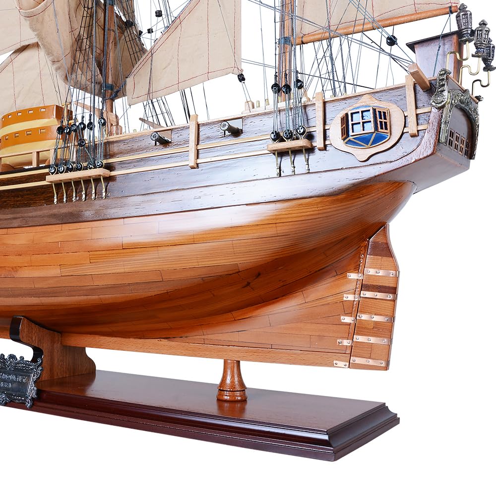 Old Modern Handicrafts Neues HMS Bounty-Schiffsmodell – zusammengebaut – nautisches Modellschiff in Museumsqualität für Zuhause und Büro – 37,0 L x 10,0 B x 30,0 H Zoll