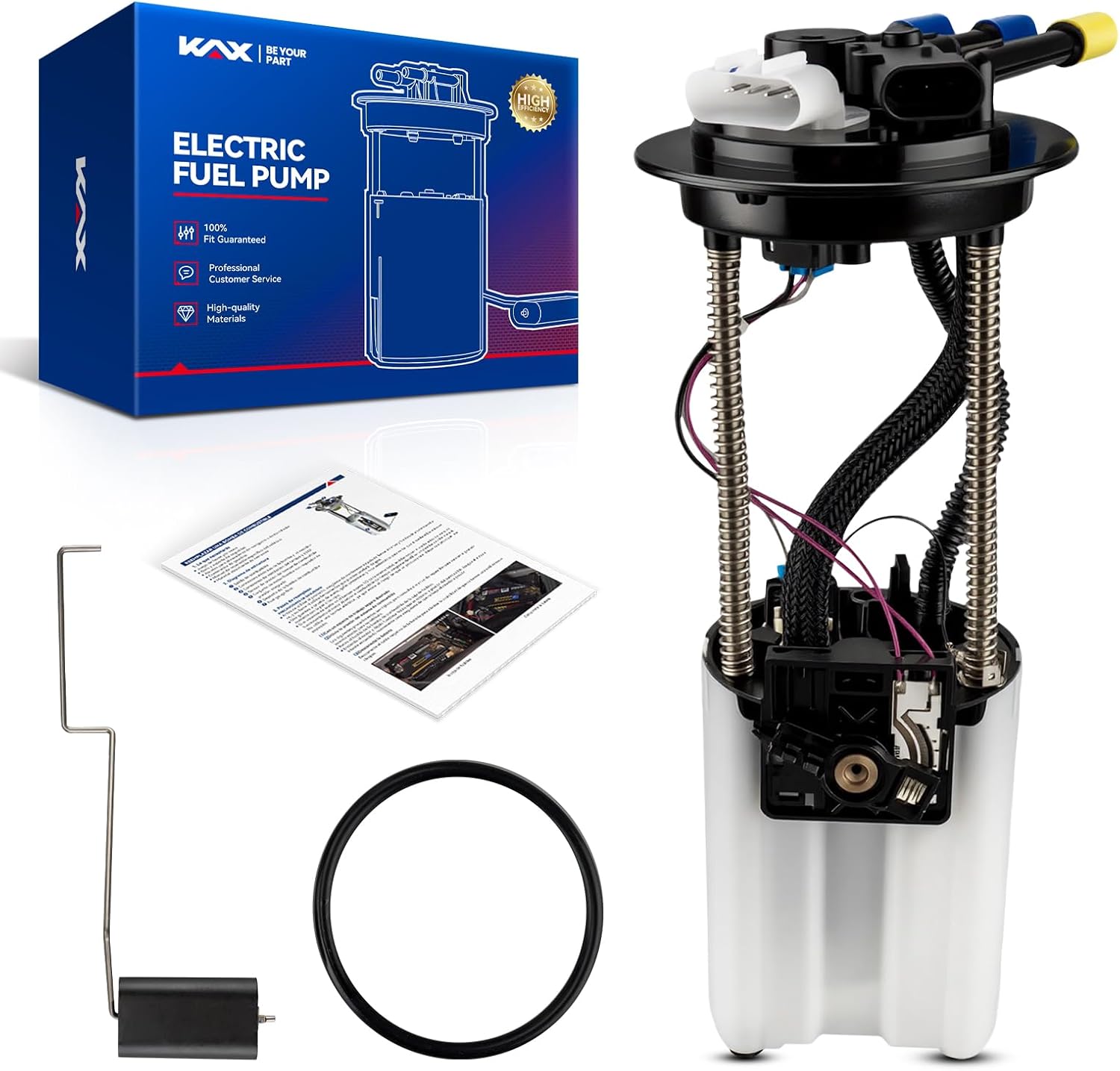 KAX Electric Fuel Pump Assembly with Pressure Sensor Fit for Chevrolet Colorado 2004–2005 2.8L/3.5L, Fit for GMC Canyon 2004–2005 2.8L/3.5L, Gas Engines | Replaces FG0359, F2625A