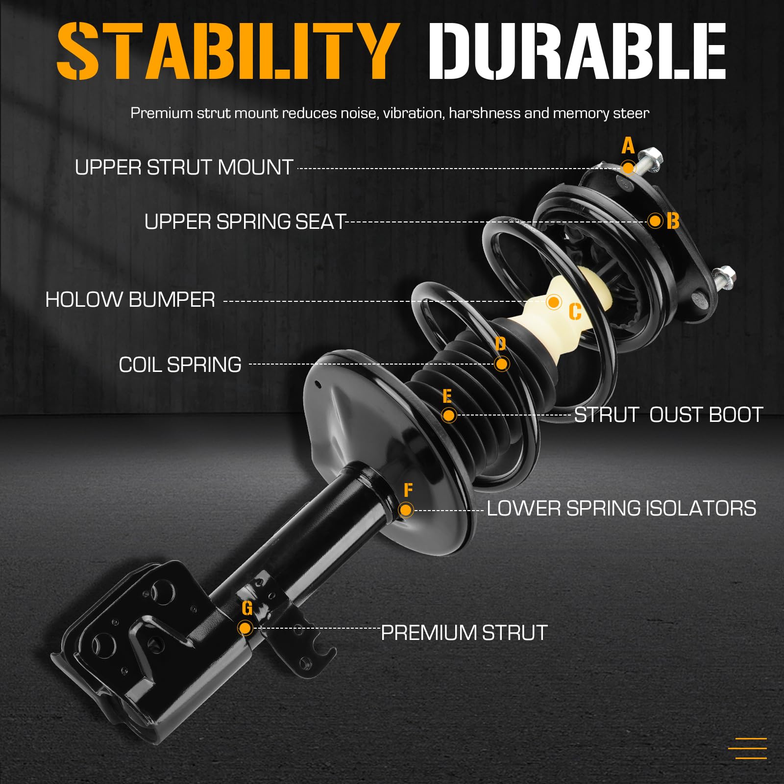 Amazon.com: Front Struts Shock Absorber Sway Bar Links Kit Fit for 