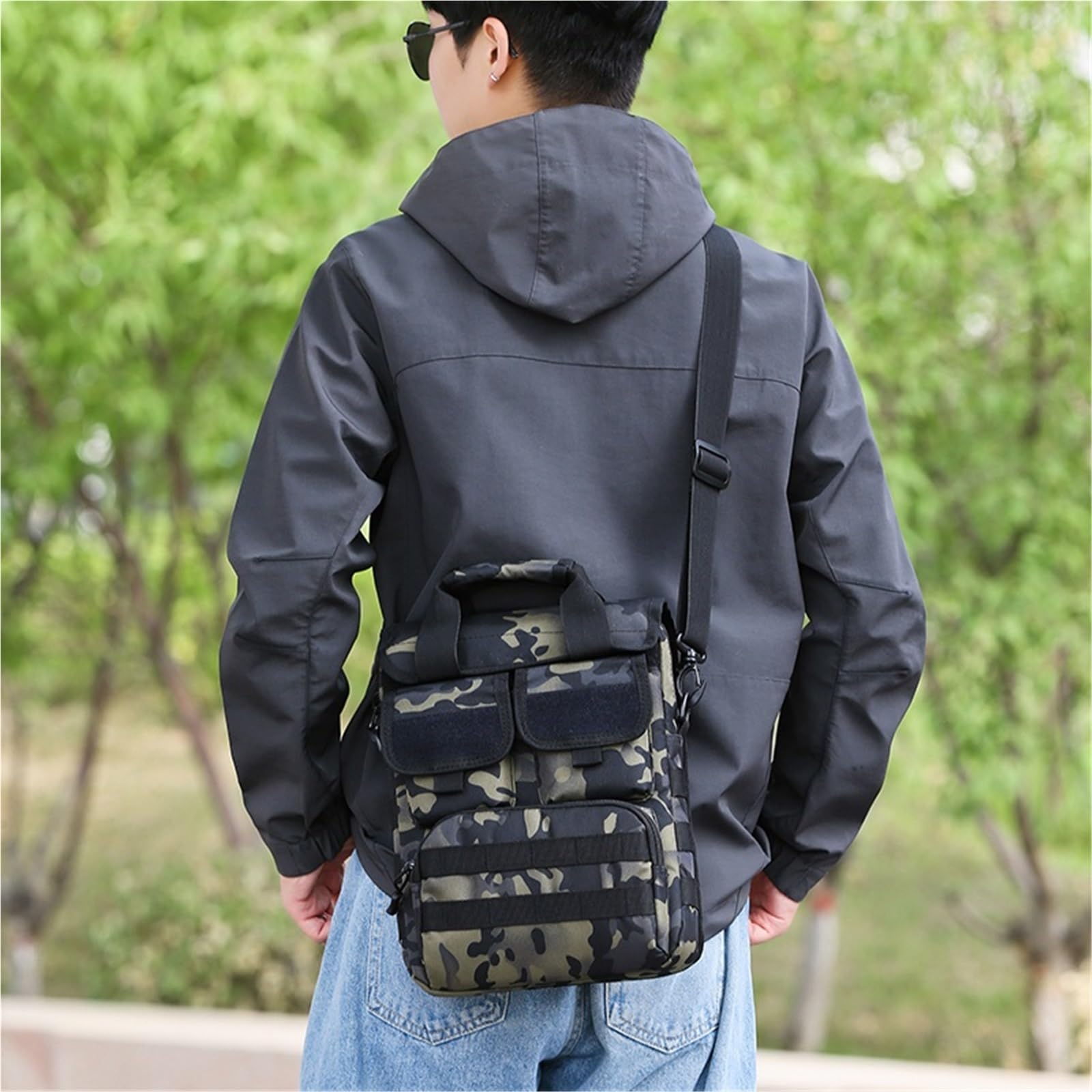 Outdoor Tasche Taktische Reise Rucksack Camping Ausrüstung Wandern Liefert Sport Männer Frau Tasche Klettern(Night camouflage)