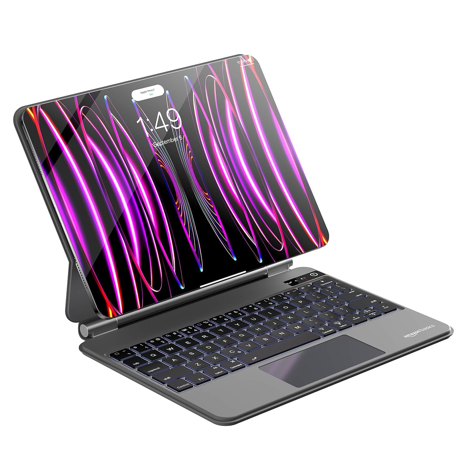 amazon basics Pro Series Bluetooth Magnetic Case with Keyboard for