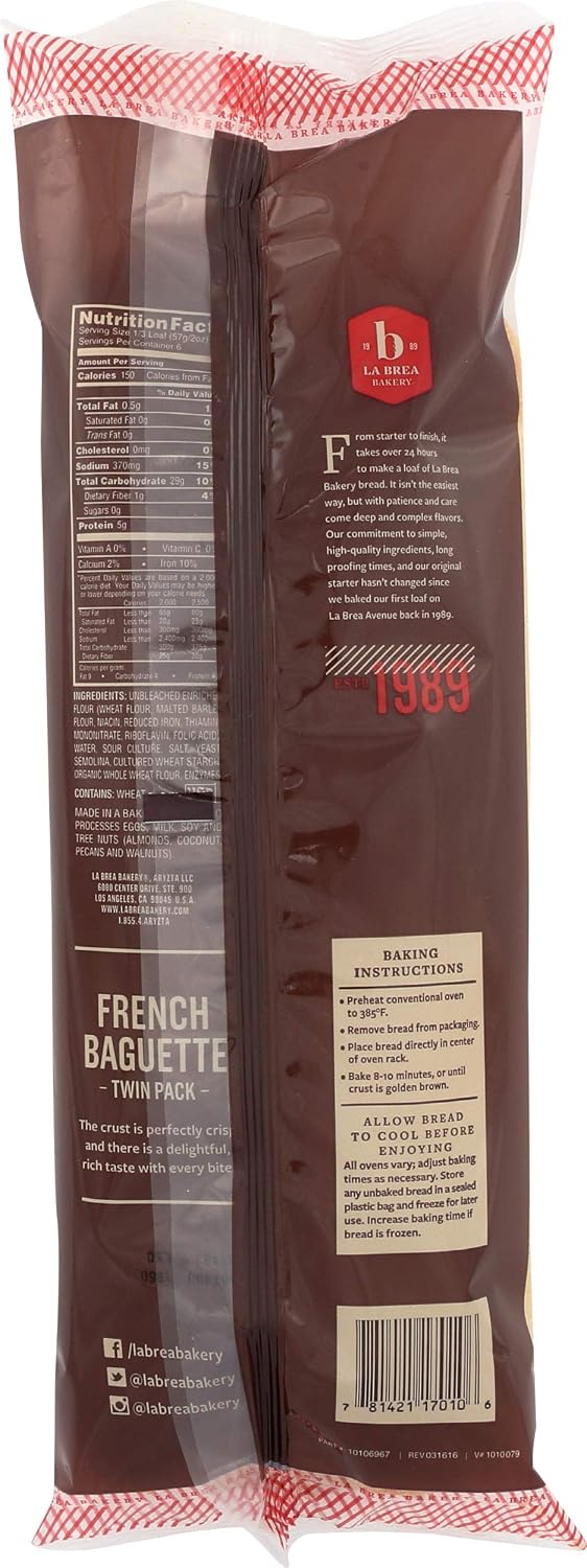 La Brea, French Baguette, Take & Bake, 12 oz