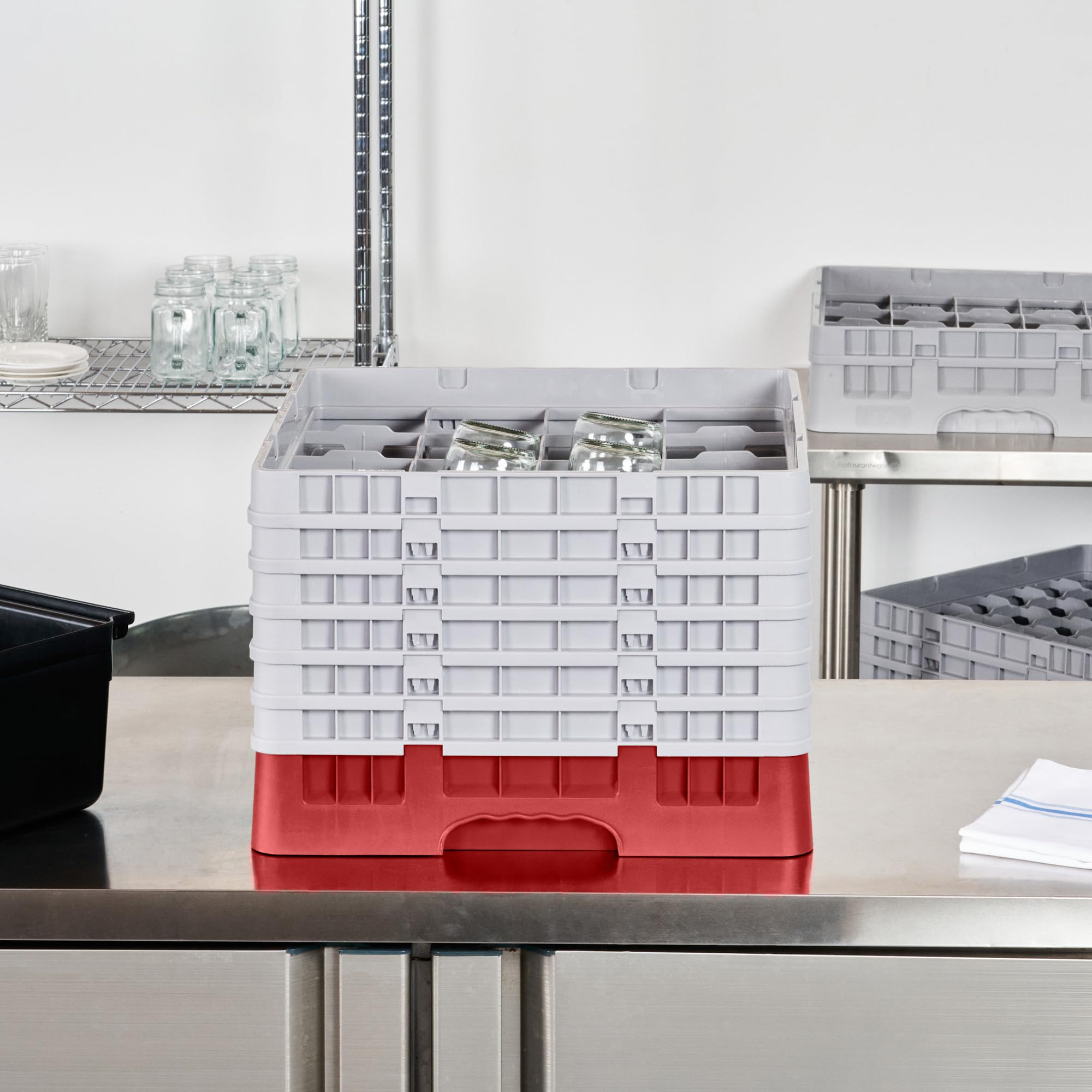 Restaurantware Almacenamiento y Transporte, Rojo, 1 Unidad