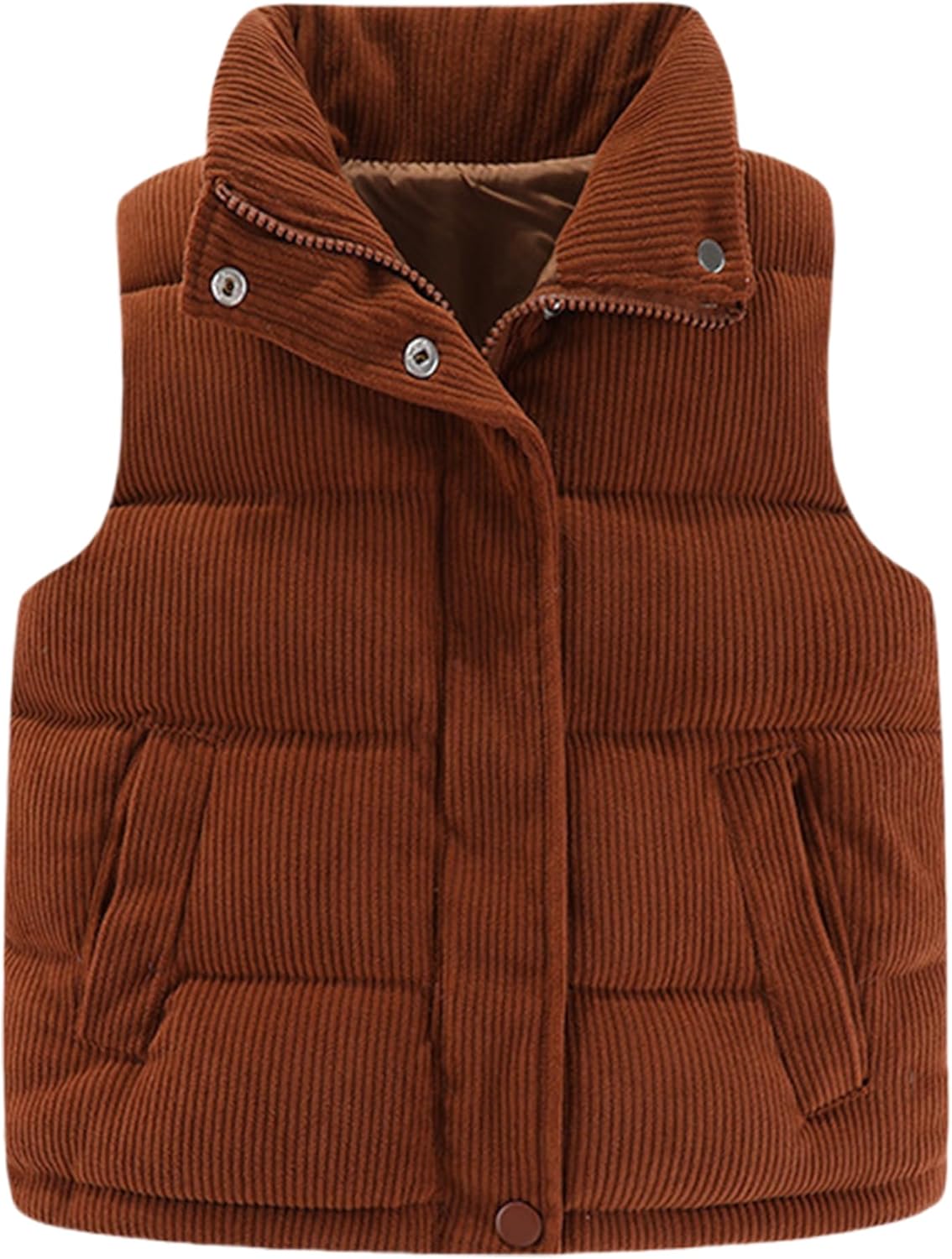 Happy Cherry Kids Snow Vest Jacket Padded Waistcoat Boys Girls Winter Warm Lightweight Sleeveless Puffer Vest