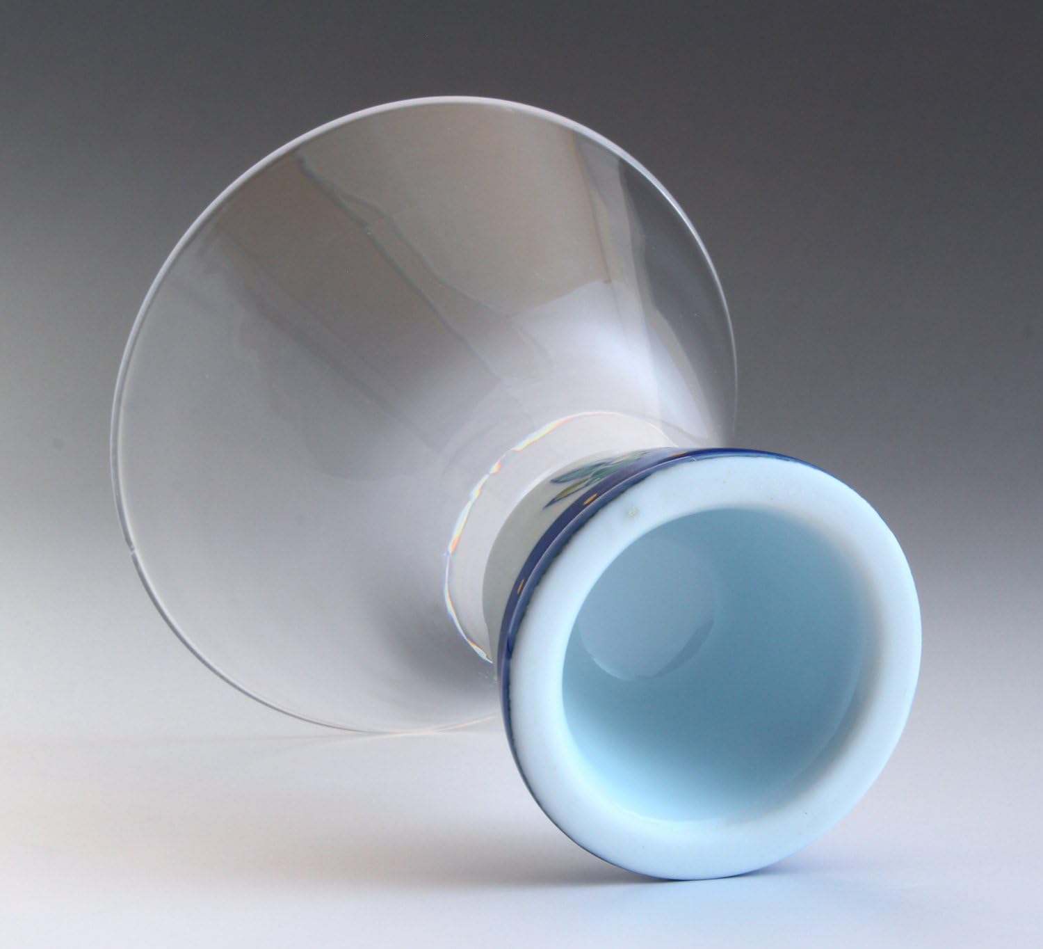 Arita Ware HK-04-7 SAKE GLASS Roman Glass, Trapezoidal, Olive