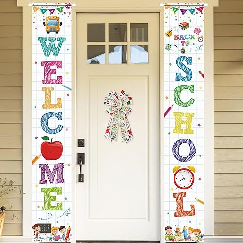 Miniatura 4 de Cintas de lino de arpillera para el regreso a clases, tema de Apple Books y autobús para regalos y decoraciones del primer día de escuela (2.5