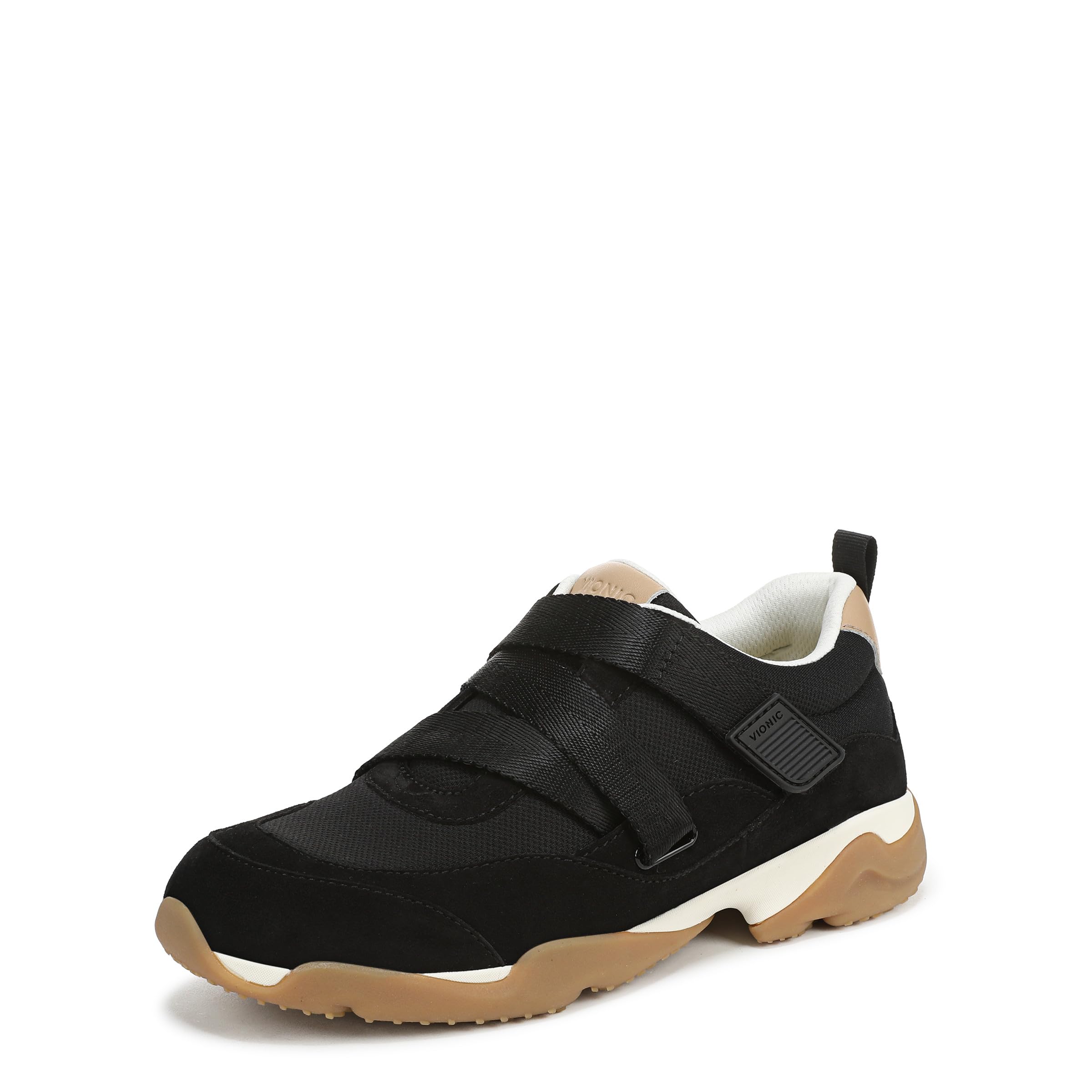 Vionic Damen Walk Slim GIA Sneaker - Schwarzes Wildleder, 40.5 EU Weit