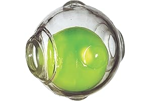 Dog Amazing Squeaker Ball Toy for Pets | Resilient, Transparent, 3.5-Inch Diameter...