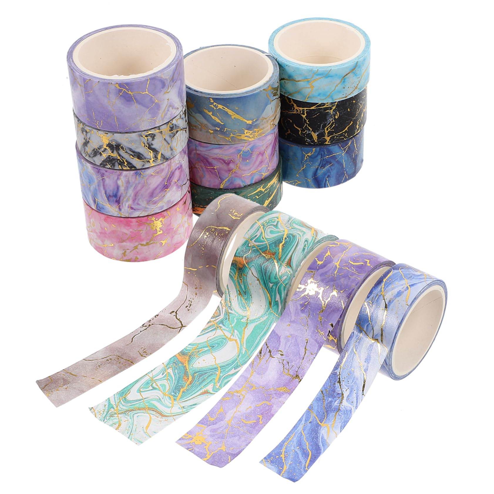 NUOBESTY 42rollos Cinta Washi Decorativa De Mármol De Adhesivo Para Scrapbooking y Manualidades Por Para Diarios y Planificadores