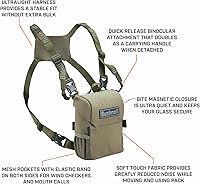 Vista 3 de Bushnell Prime - Paquete combinado de binoculares y bóveda de 10 x 42 pulgadas, binocular de caza impermeable con bolsa resistente para caza