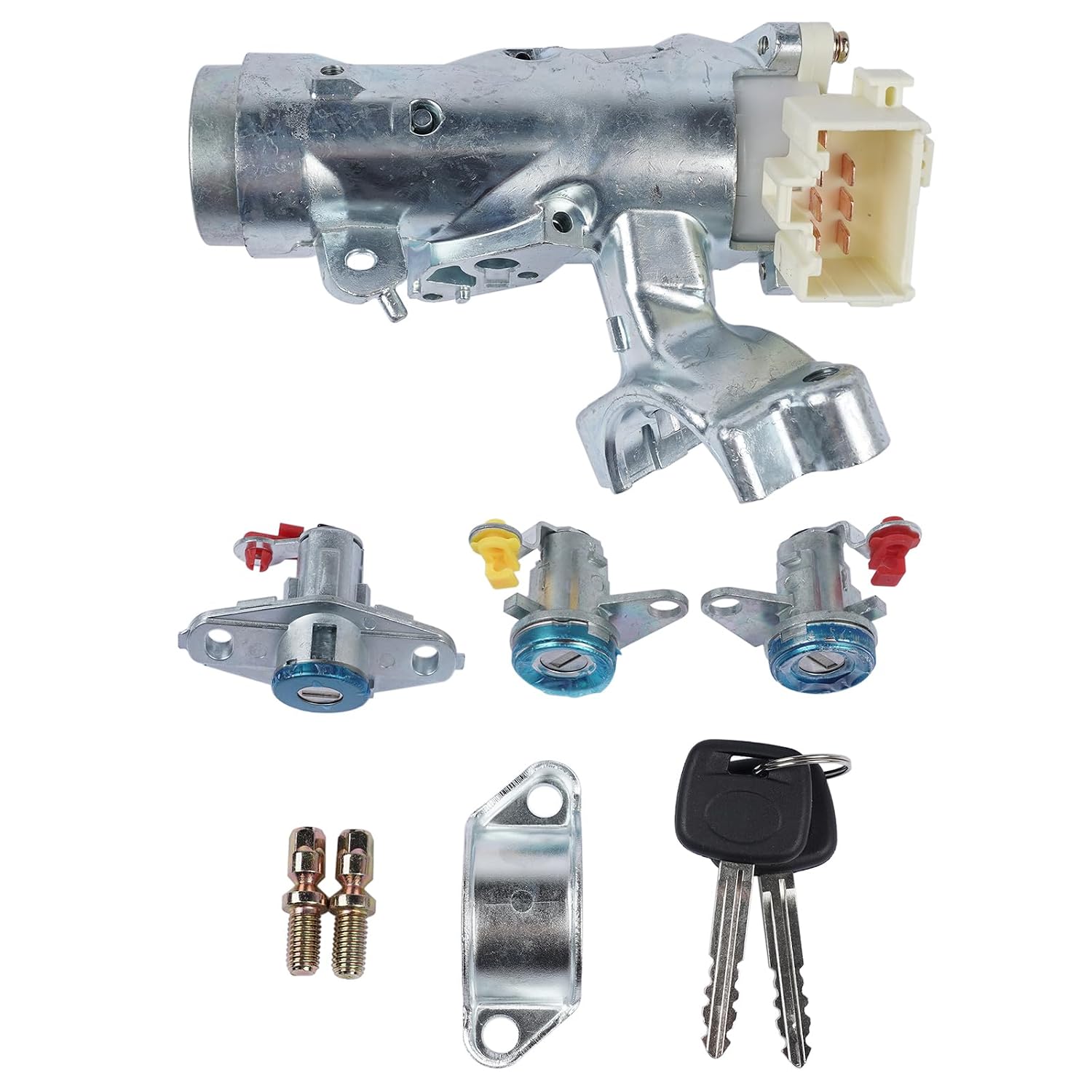 Complete Set Door Lock Ignition Switch Replacement for Toyota Corolla 1992 1993 1994 1995 1996 1997 69052-12340 69052-12360