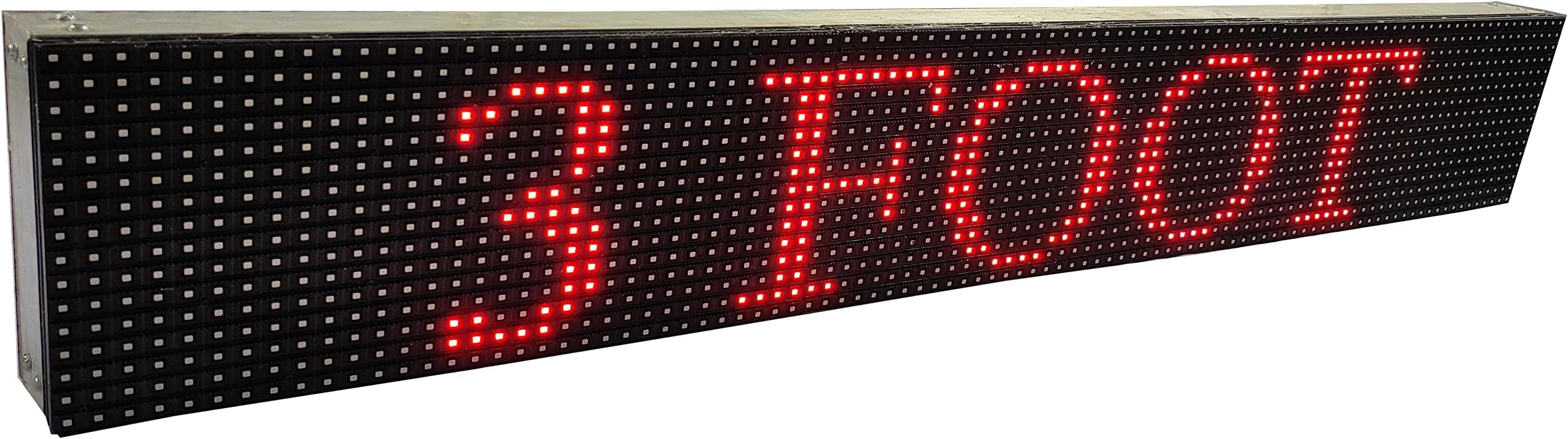 AL-QURAISH P10 Led Running/Scrolling Programable Text Message Display Board WI-FI (RED, 7 INCH. × 37 INCH.)