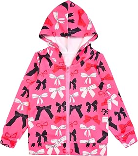 Girls Zip Up Hoodie Jacket Unicorn/Cat Sweatshirt with Pockets