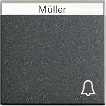 GIRA 067328 Rocker Symbol Bell with Inscription Field System 55 Anthracite