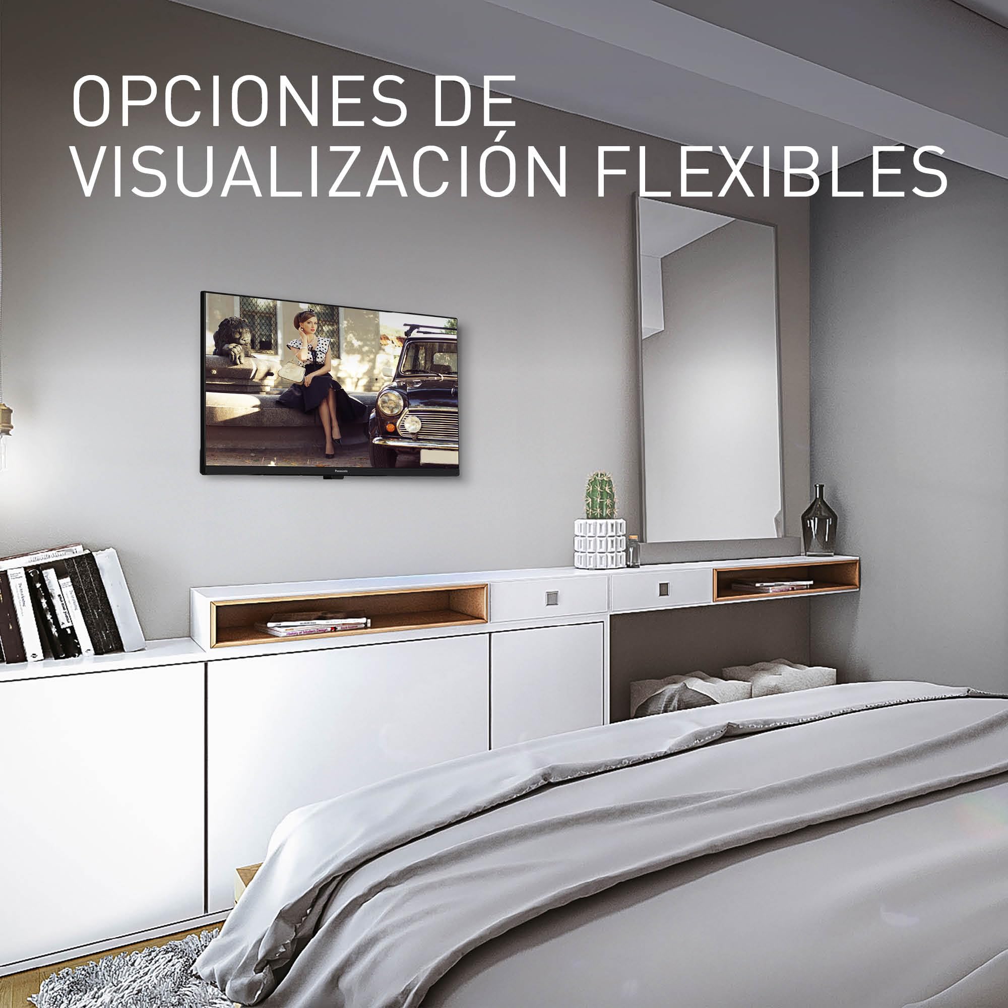 Panasonic TS-24N30AEZ, TV LED HD Serie N30 24 Pulgadas, 2024, Reproductor Multimedia USB, Alto Contraste, Triple HD, HDMI, Montaje En Pared, Marco Delgado, Experiencia Visual Excepcional