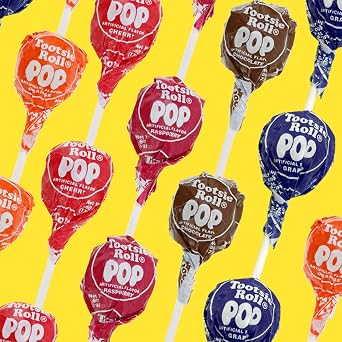 Tootsie Roll Pops Assorted Flavors, 80 Count Bag | Chocolatey Center, Individually Wrapped Hard Candy, Peanut Free, Kosher, Gluten Free