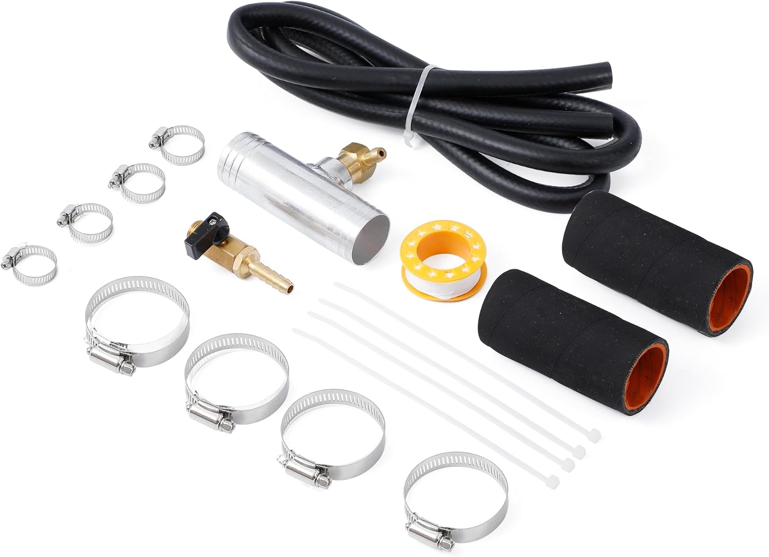 11025 Universal Diesel Auxiliary Fuel Tank Installation Kit, 1.5 Inch, Compatible with Ford 1999-2019, Chevy GMC 2011-2019, Dodge 1999-2012, Model 11025