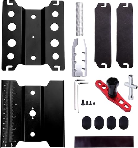 Miniatura 7 de Estación de trabajo de reparación de coche RC 360 grados de rotación de elevación con llave de rueda Herramientas para 18 110 112 116 118 escala