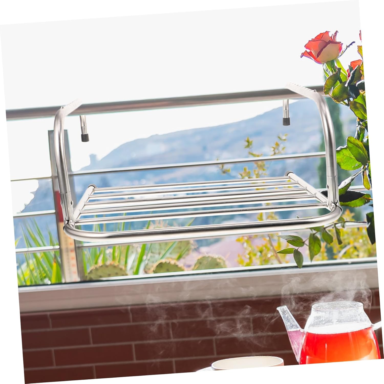 Folding Clothes Drying Rack Indoor Outdoor Clothes Hanger for Socks Towels and Accessories Space Saving Telescopic Design for Laundry Room