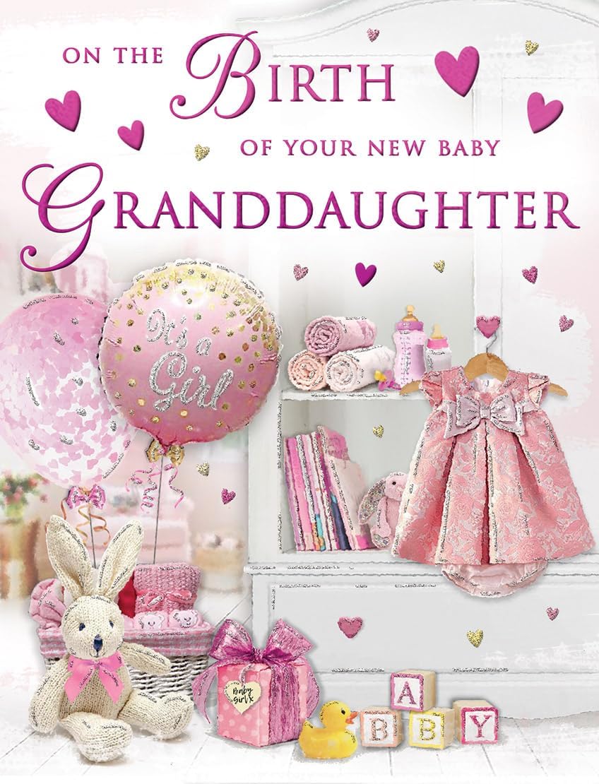 Regal PublishingBaby Card Birth Of Granddaughter - 8 x 6 inches - Piccadilly Greetings