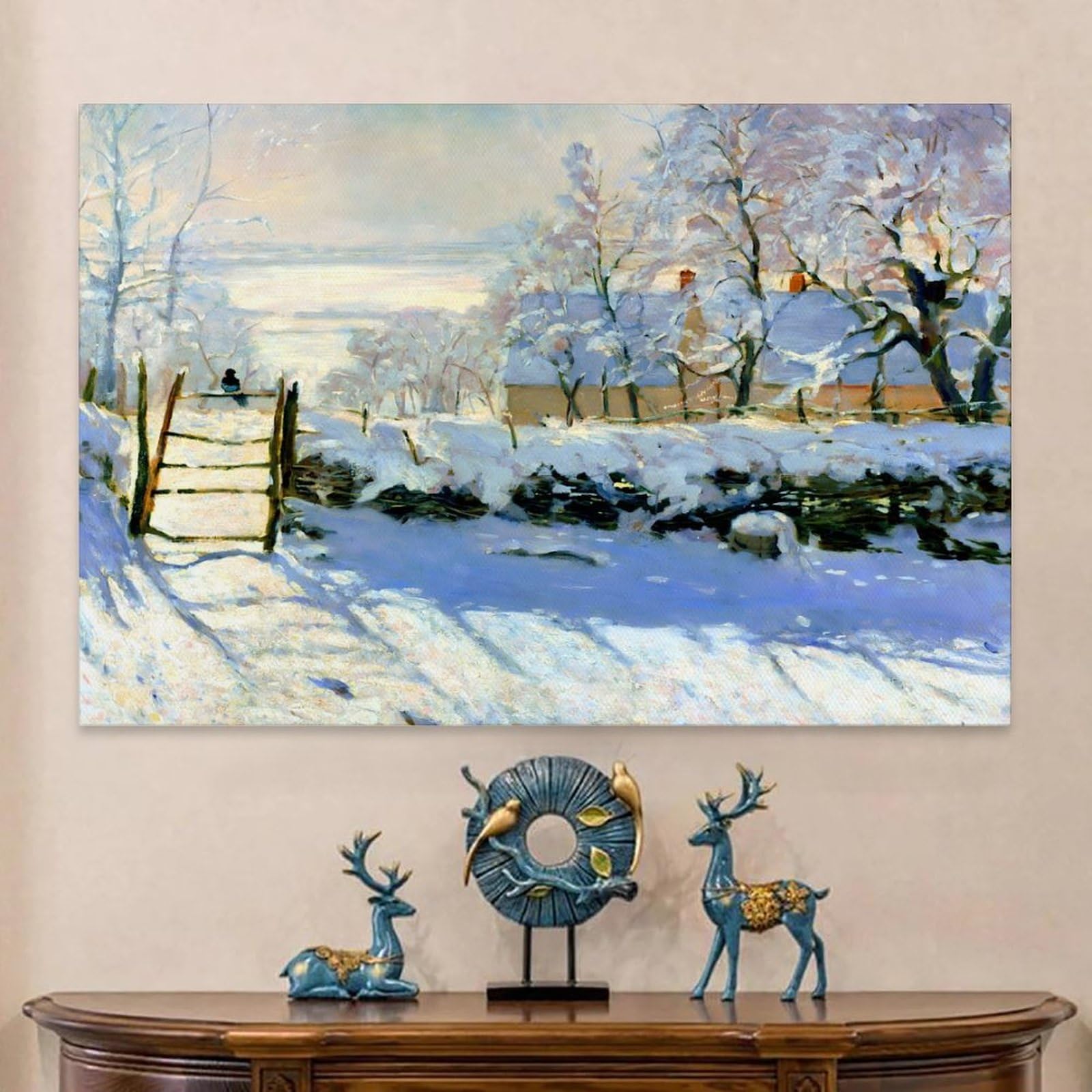 Amazon.co.jp: クロード・モネ カササギのポスター 1869 年にクロード