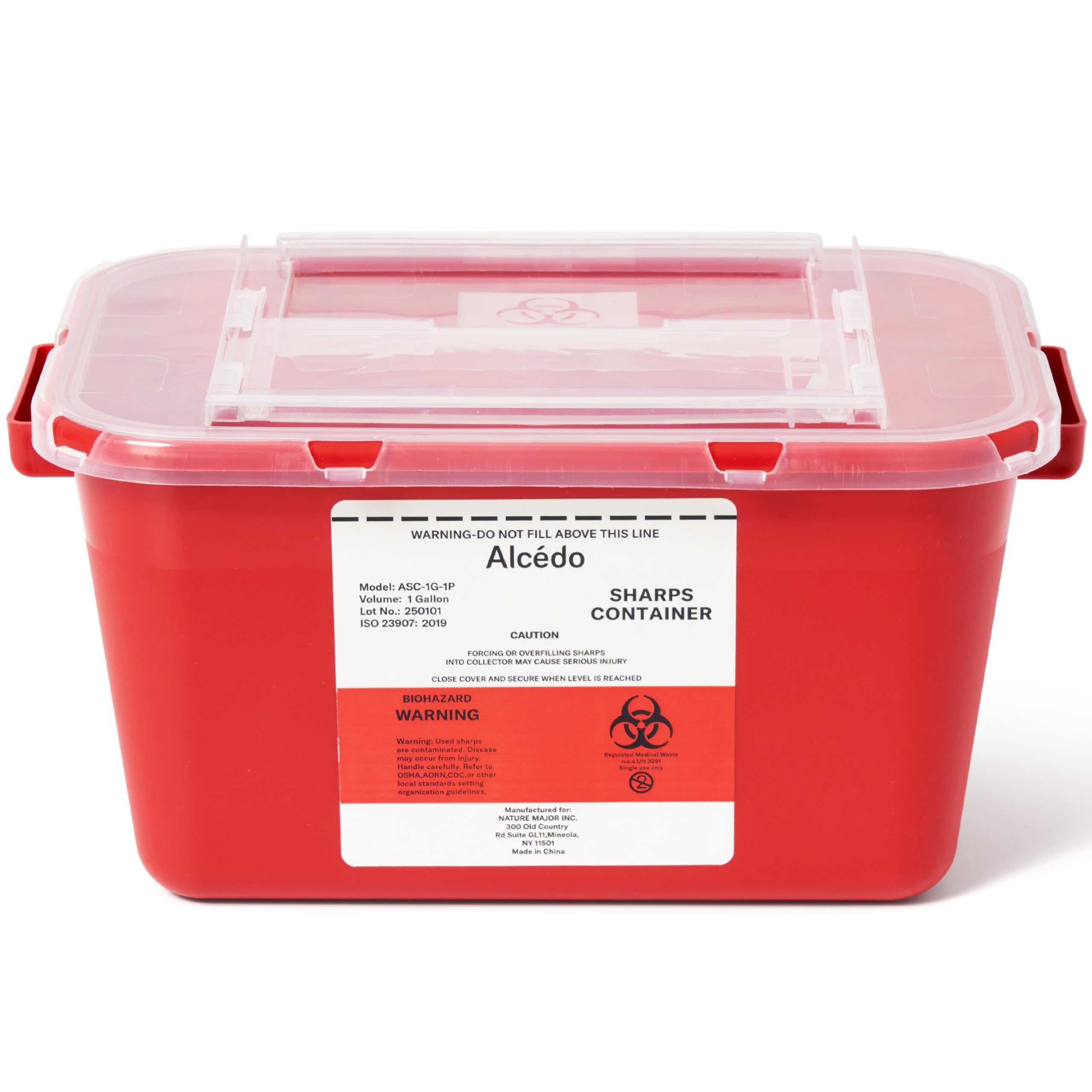 Alcedo Large Sharps Container 2 Gallon (2-Pack) Home & Professional Use — Amazon image 10