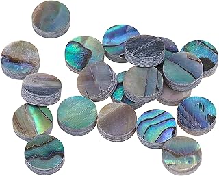 Musiclily Pro 6.35mm Natural Paua Abalone Shell Guitar Fretboard Inlay Dots (Set of 20)