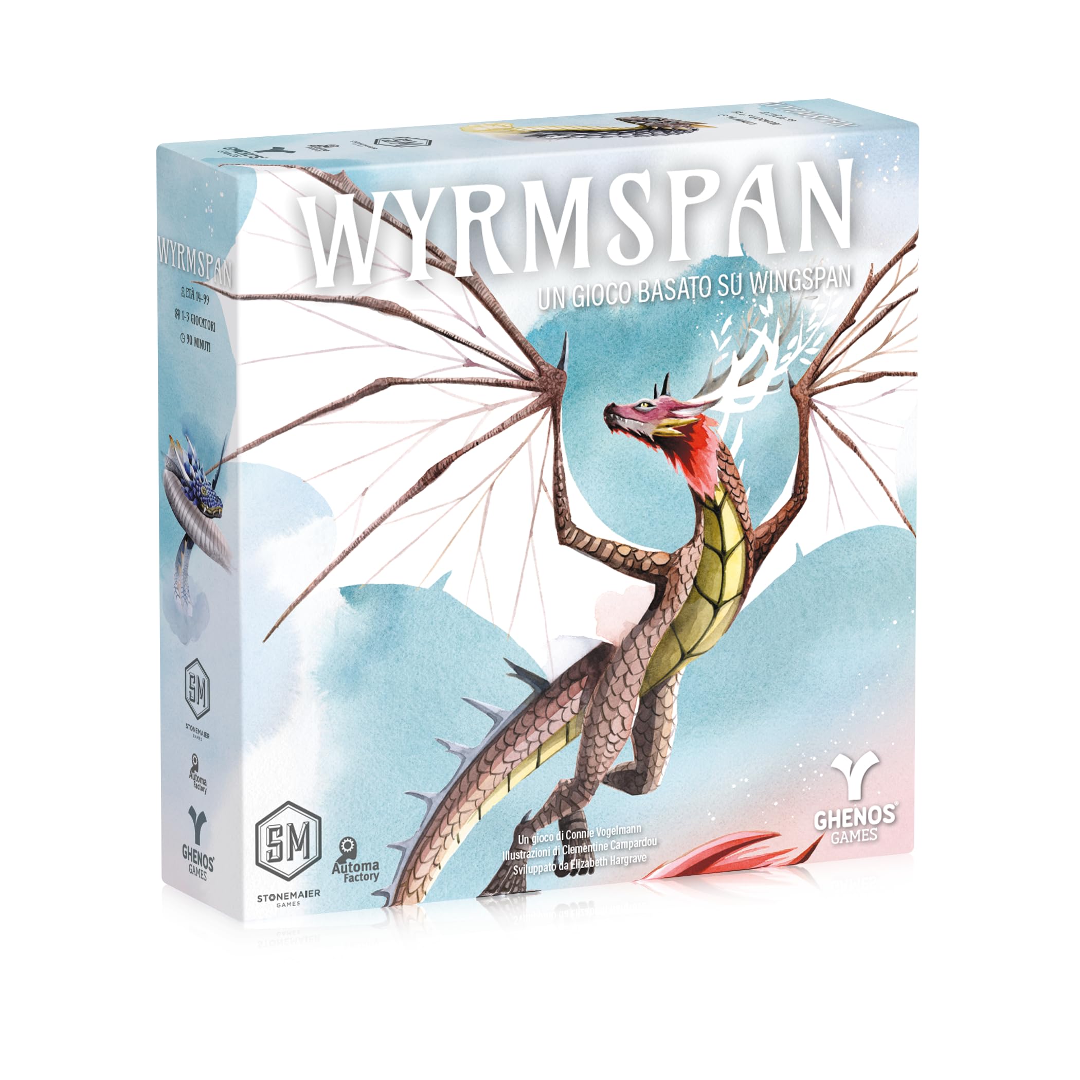 Ghenos Games Wyrmspan - Gioco da tavolo, 1-5 giocatori, 14+ età, 90 minuti