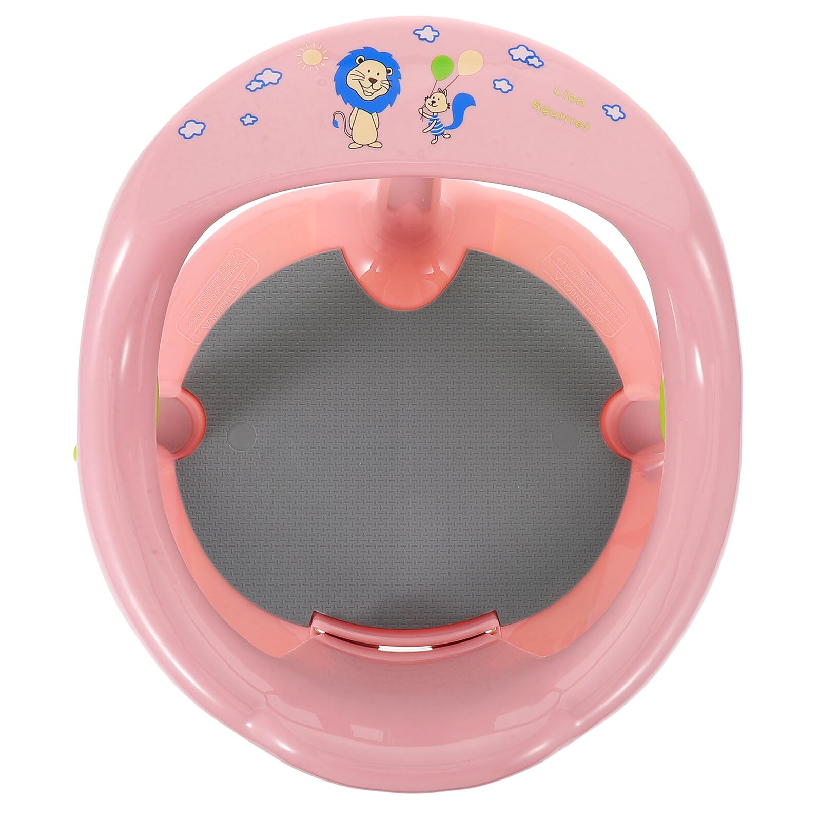 DECHOUS Asiento de Baño para Niña Antideslizante y Portátil con Doble Función para y Recostar Adecuado para Recién Nacidos y Bebés Diseño Seguro y Cómodo Color Rosa