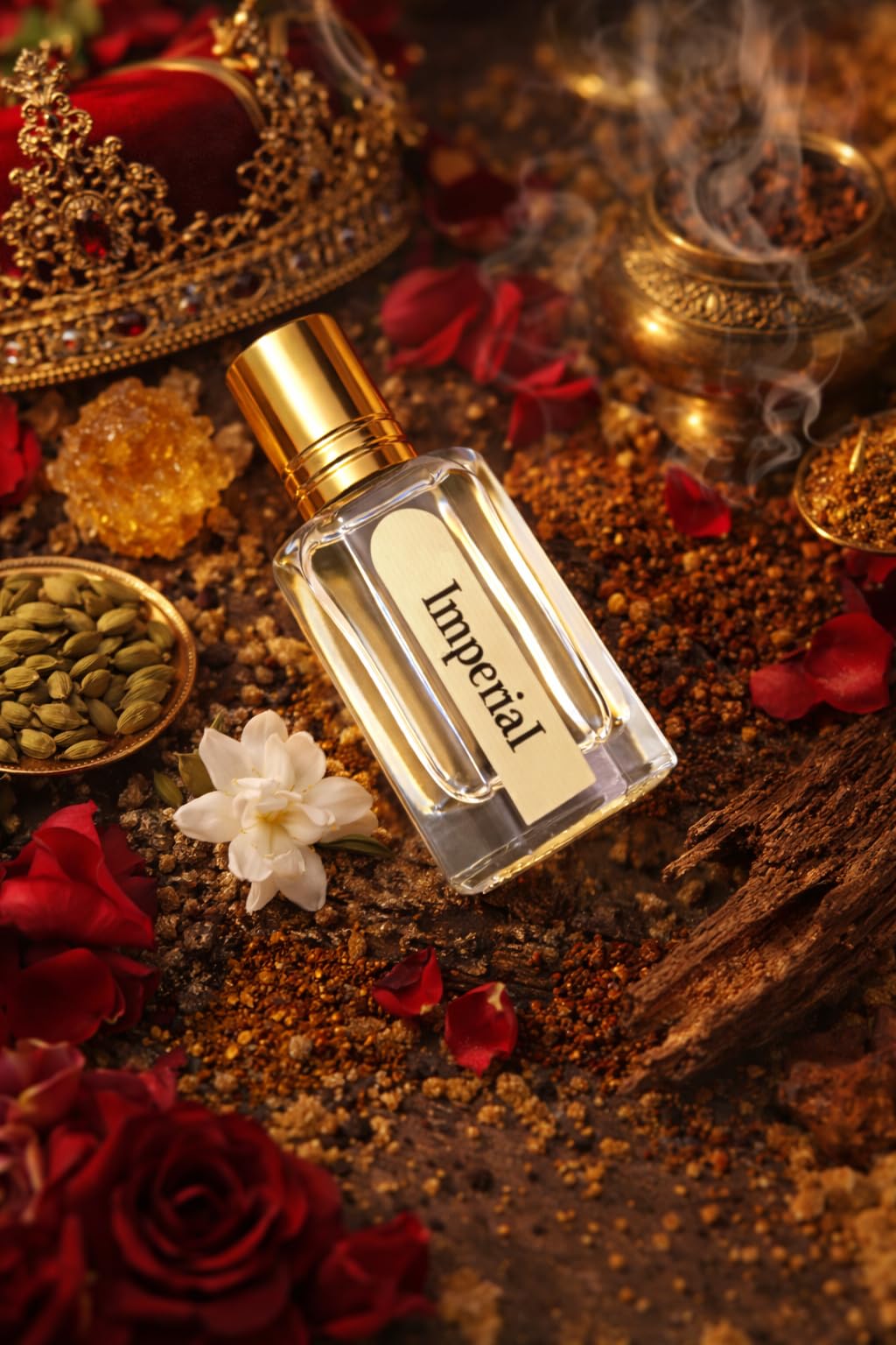 Imperial Attar (Rose Oudh Inspired) by Ballerina Fragrance | Long-Lasting Alcohol-Free Perfume Oil | Luxury Unisex Attar-image-16
